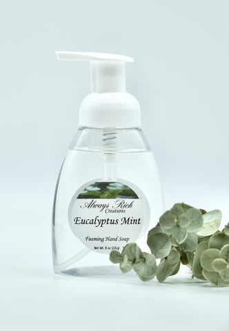 Eucalyptus Mint Foaming Hand Soap - Always Rich Creations